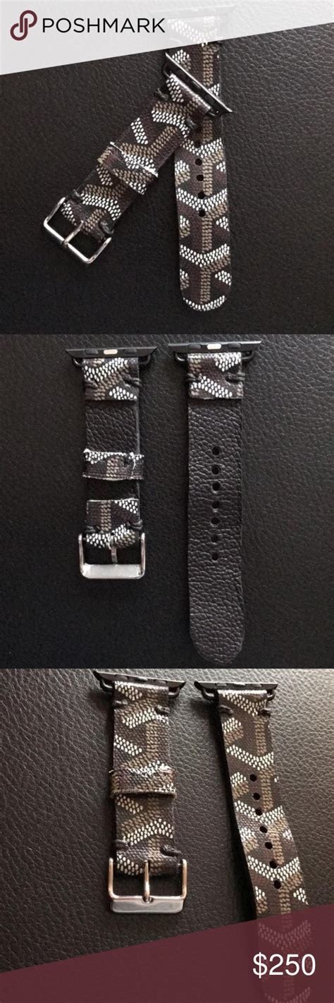 authentic goyard apple watch band|designer leather apple watch bands.